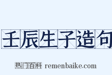 壬辰生子造句是什么意思的图片